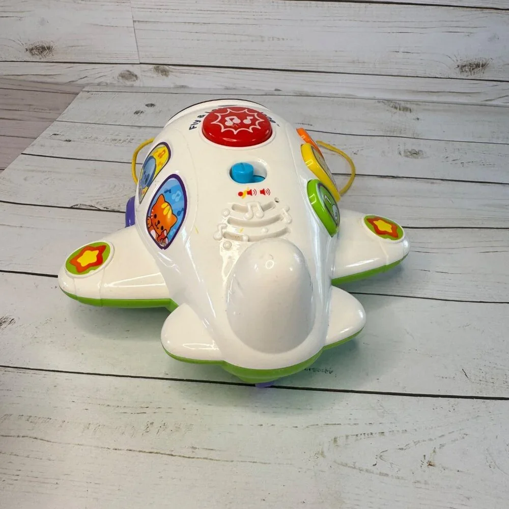 Vtech Fly & Learn Airplane Interactive Toy With Lights &‎ Sounds Pull Toy Works